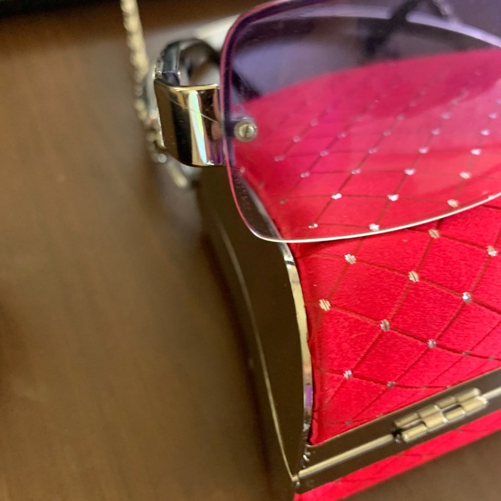 Vintage Chanel Sunglasses (approx 2005) 4130-B Swarovski crystal padded used - Picture 7 of 16